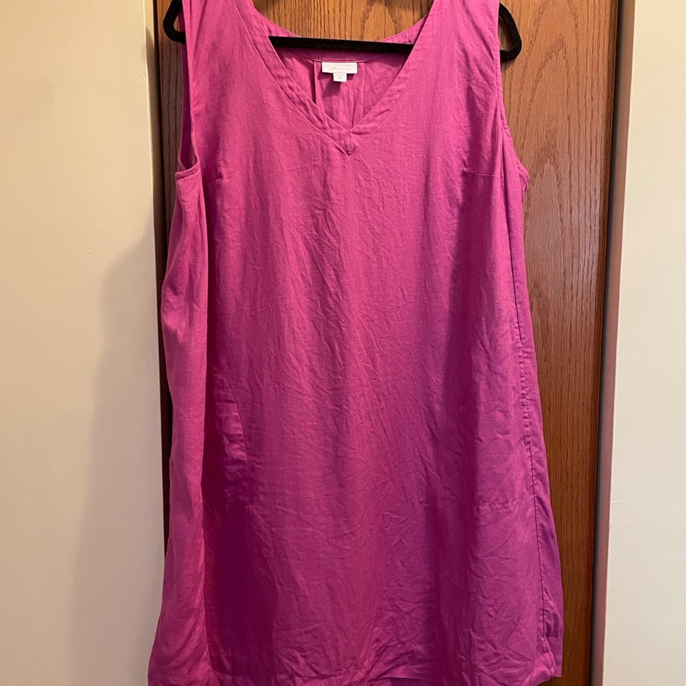 JJill Sleeveless Linen Dress